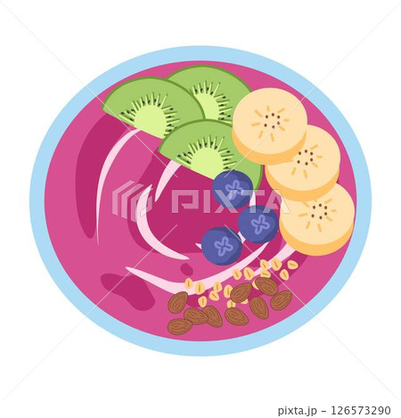 Smoothie Bowl with Fruit Berries Smoothie Bowl with Fruit Berries 126573290