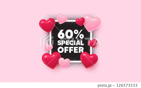 Discount photo frame banner. Square picture...のイラスト素材 [126573533] - PIXTA
