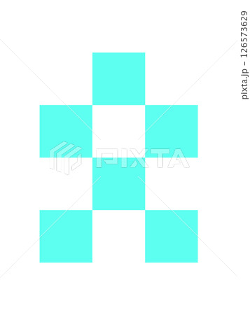 Y2K retro checker pattern. Modern abstract icon with flat shapes. Aesthetic design, graphic element, perfect for 90s nostalgia and trendy streetwear decoration. 126573629