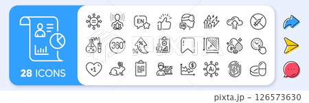Cobalamin vitamin, Yoga balance and Square area line icons. Interest rate, AI generate, Inflation icons. Pack of Medical drugs, Augmented reality, Report icon. Vector 126573630