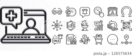 5g technology, Market seller and Omega line icons for web app. Glare of light effect. Message icon. Pack of Love glasses, Qr code, Teamwork question pictogram icons. Vector 5g technology, Market seller and Omega line icons for web app. Glare of light effect. Message icon. Pack of Love glasses, Qr code, Teamwork question pictogram icons. Vector 126573634