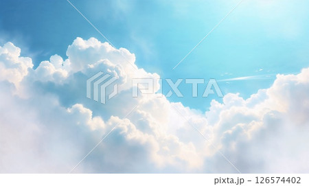 Sketch of pastel sky and clouds, soft light, dreamy vibe, rich textures, painterly look. Sketch of pastel sky and clouds, soft light, dreamy vibe, rich textures, painterly look. 126574402