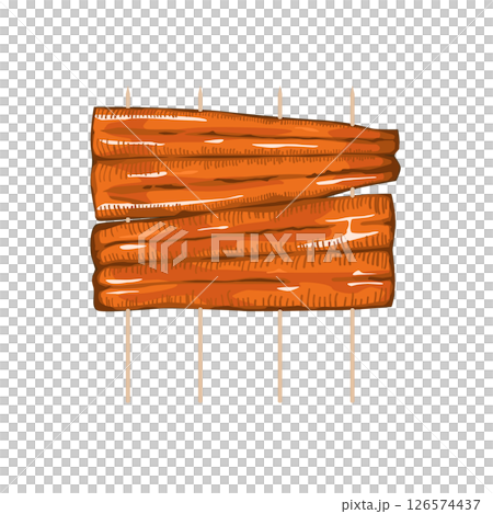 鰻魚串插圖 126574437