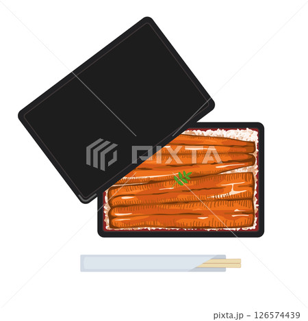 うな重のイラスト うな重のイラスト 126574439