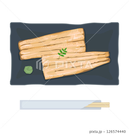 うなぎの白焼きイラスト 126574440