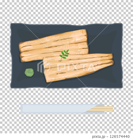 うなぎの白焼きイラスト 126574440
