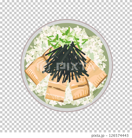 うなぎ白焼きのお茶漬けイラスト 126574443