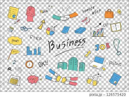 ビジネスシーンアナログ素材集 126575420