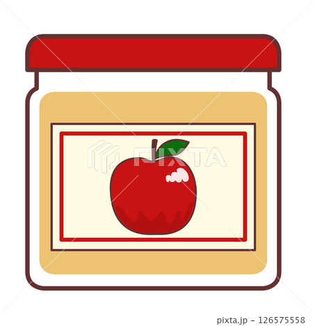 りんごジャムのイラスト 126575558