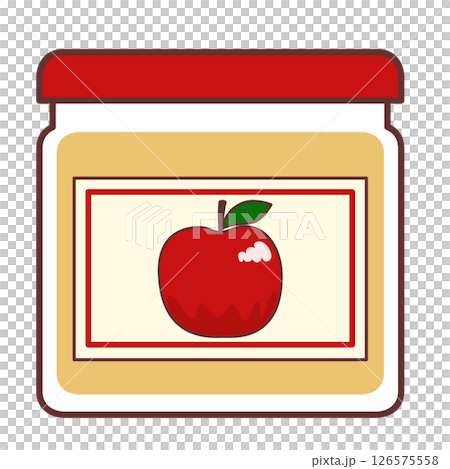 りんごジャムのイラスト 126575558