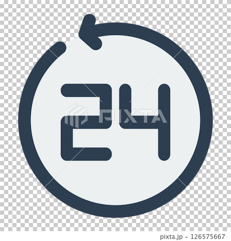 24 hour icon 126575667