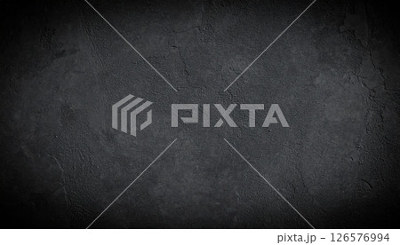 Dark black grunge wall texture background with vintage rough scratches 126576994