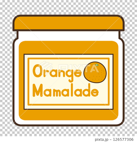 オレンジマーマレードのイラスト 126577306