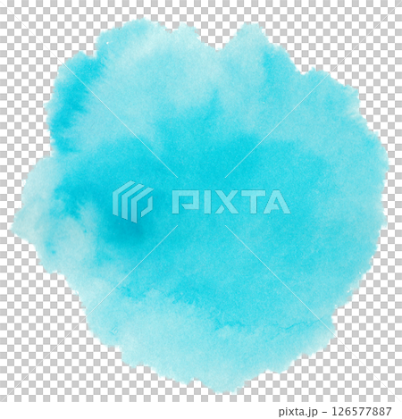 Transparent watercolor bleeding illustration material Water Brush Circle Transparent watercolor bleeding illustration material Water Brush Circle 126577887