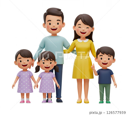 笑顔のファミリー 126577939