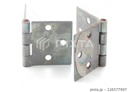 Two door hinges Two door hinges 126577997