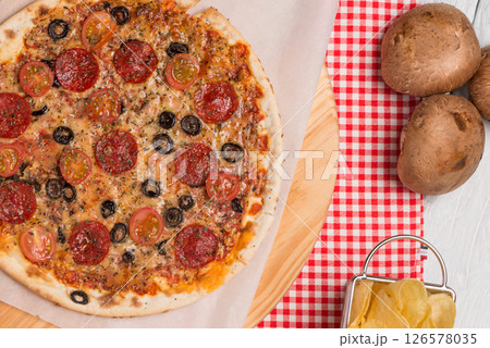 Italian pizza Italian pizza 126578035