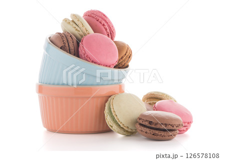 Colorful French Macarons 126578108