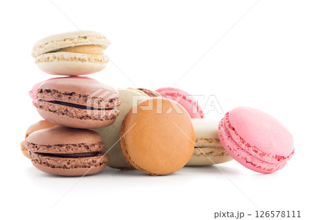 Colorful French Macarons 126578111