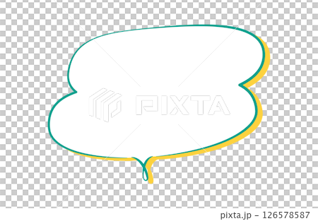 Simple and stylish speech bubble Simple and stylish speech bubble 126578587
