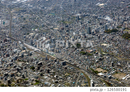 宇都宮駅付近を空撮 宇都宮駅付近を空撮 126580191