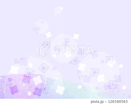 紫陽花の背景イラスト 126580563