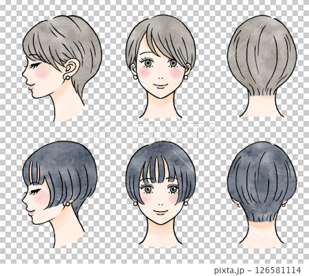 女人短髮髮型圖解 女人短髮髮型圖解 126581114