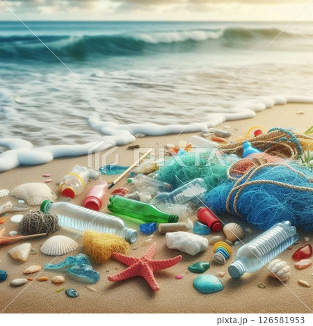 海洋ゴミのイメージ素材 126581953