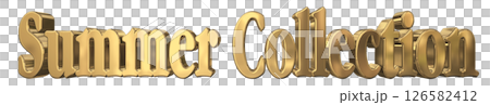 3DCG文字「Summer Collection（サマーコレクション）」 126582412
