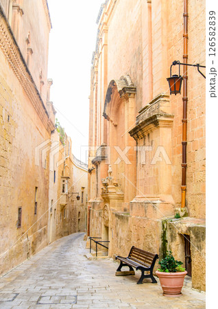 マルタにある最古の都市イムディーナのとても美しい風景 126582839