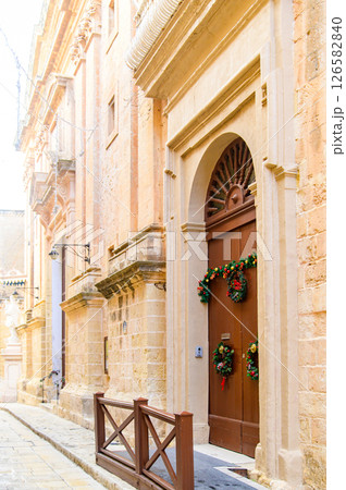 マルタにある最古の都市イムディーナのとても美しい風景 126582840