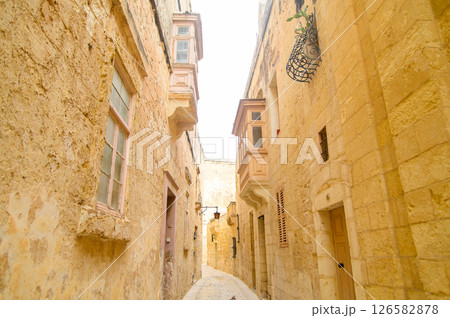 マルタにある最古の都市イムディーナのとても美しい風景 126582878