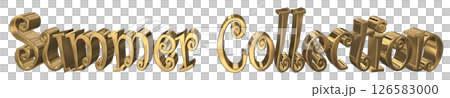 3DCG文字“夏季系列” 3DCG文字“夏季系列” 126583000