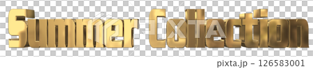 3DCG文字“夏季系列” 126583001