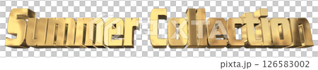 3DCG文字“夏季系列” 126583002