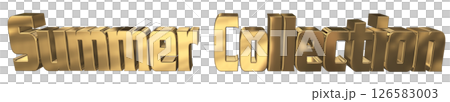 3DCG文字“夏季系列” 3DCG文字“夏季系列” 126583003