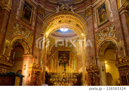 マルタにある聖母受胎告知教会のとても美しい風景 マルタにある聖母受胎告知教会のとても美しい風景 126583324