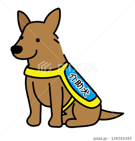 立ち耳の介助犬 立ち耳の介助犬 126583393