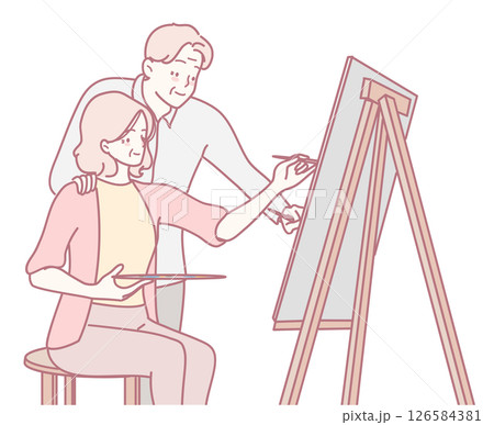 Creative Collaboration in Art An Inspirational and Engaging Painting Scene for All Creative Collaboration in Art An Inspirational and Engaging Painting Scene for All 126584381
