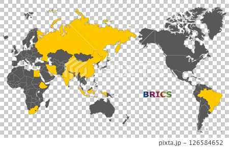 World map and BRICS member states as of May 2025, Pacific 126584652