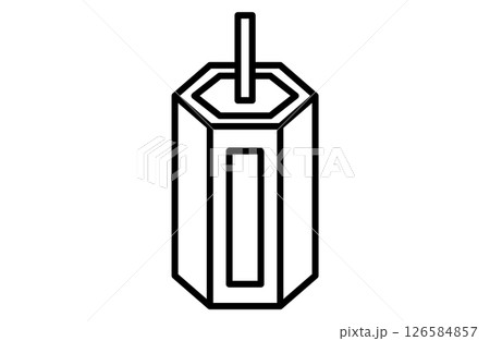 おみくじのシンプルアイコンベクターイラスト 正月 縁起物 日本 和風 おみくじのシンプルアイコンベクターイラスト 正月 縁起物 日本 和風 126584857
