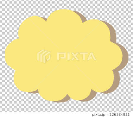 簡單的雲形裝飾框 126584931