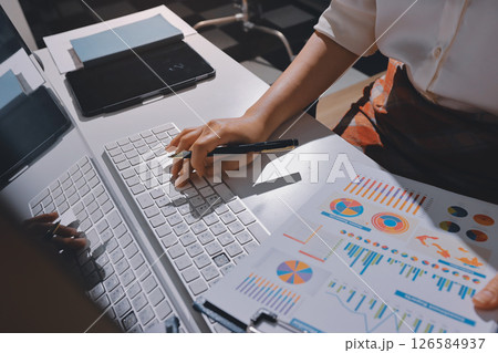 Expert woman asian female people review data number costing managerial account prepare monthly actual cost variance report at tax audit office. ESG sheet budget control ERP process service project. Expert woman asian female people review data number costing managerial account prepare monthly actual cost variance report at tax audit office. ESG sheet budget control ERP process service project. 126584937