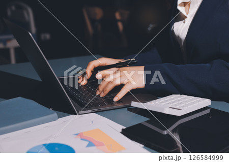 Expert woman asian female people review data number costing managerial account prepare monthly actual cost variance report at tax audit office. ESG sheet budget control ERP process service project. Expert woman asian female people review data number costing managerial account prepare monthly actual cost variance report at tax audit office. ESG sheet budget control ERP process service project. 126584999