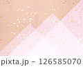 和紙、幾何学的レイアウト　背景素材（アブストラクト） 126585070
