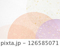 和紙、幾何学的レイアウト　背景素材（アブストラクト） 126585071