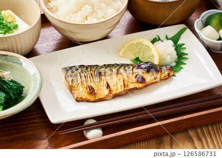 鯖の塩焼き定食 126586731