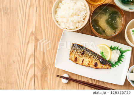 鯖の塩焼き定食 126586739