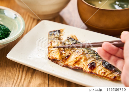 鯖の塩焼き定食 126586750