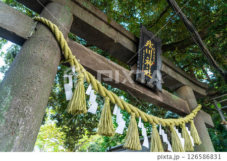 【埼玉県】川越にある氷川神社の鳥居 【埼玉県】川越にある氷川神社の鳥居 126586831
